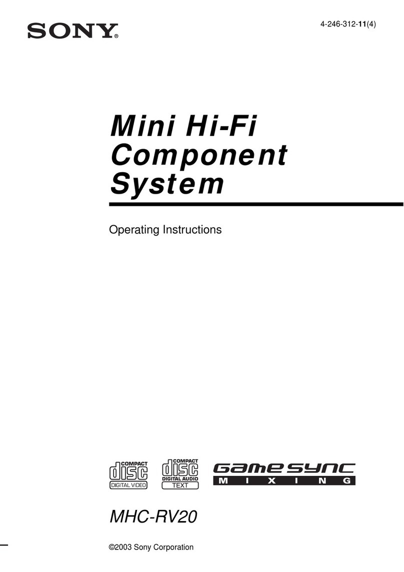 Sony MHC-RV20 User manual