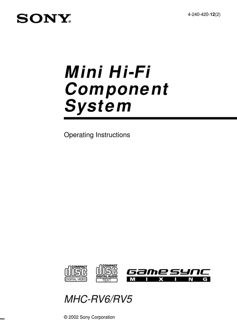 Sony MHC-RV6/RV5 User manual