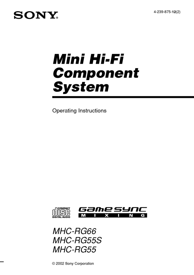 Sony MHC-RG55 User manual
