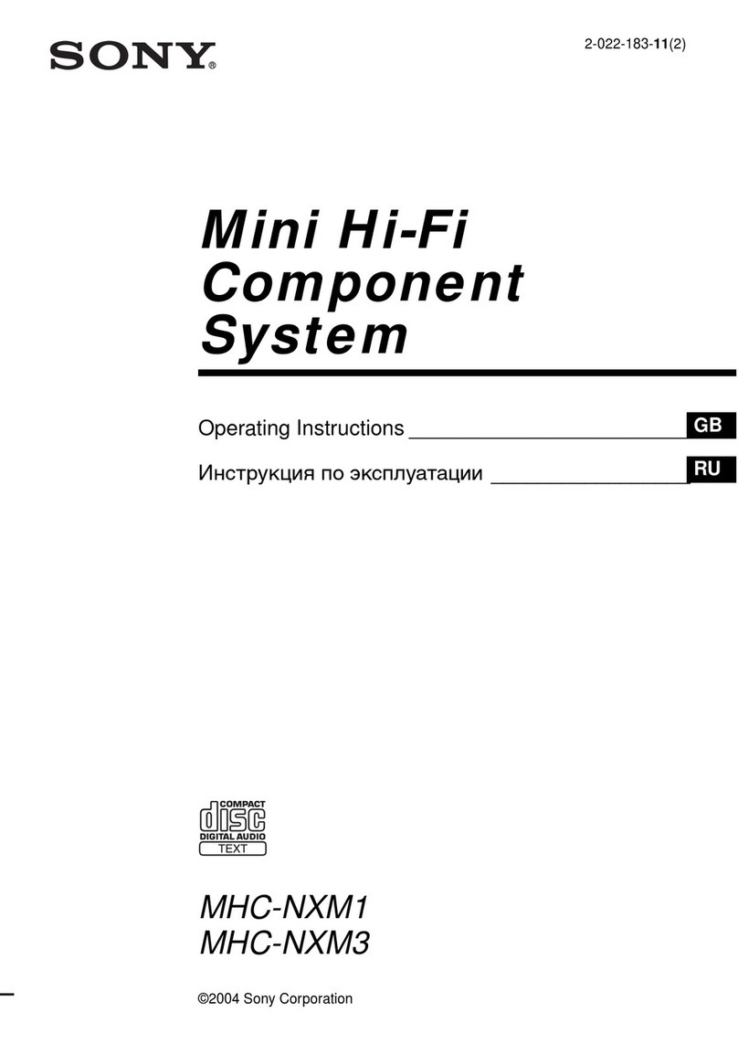 Sony MHC-NXM1 User manual