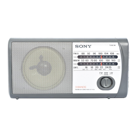 Sony ICF-403L operating instructions
