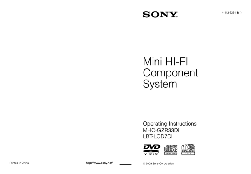 Sony HCD-GZR33D User manual