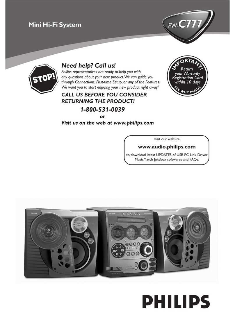 Philips FW-C777 owner's manual