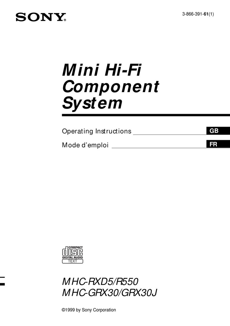 Sony GRX30J operating instructions