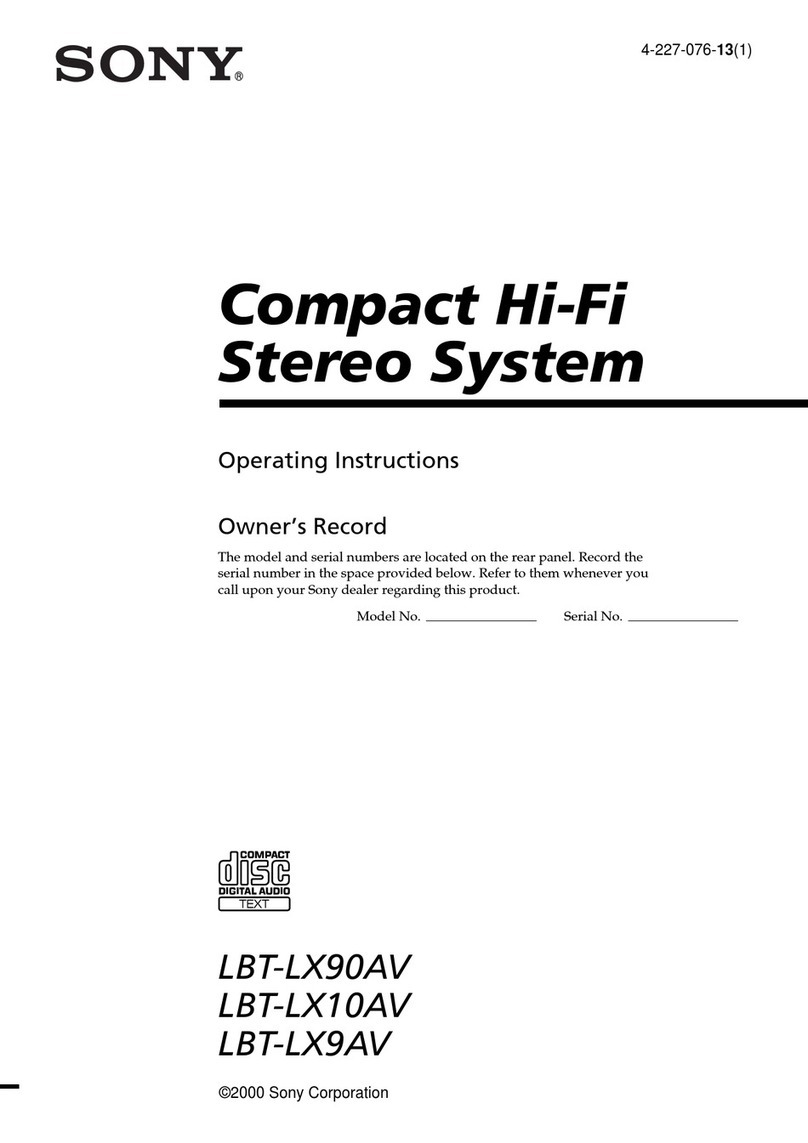 Sony LBT-LX10AV User manual