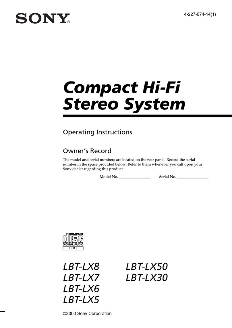 Sony LBT-LX30 User manual