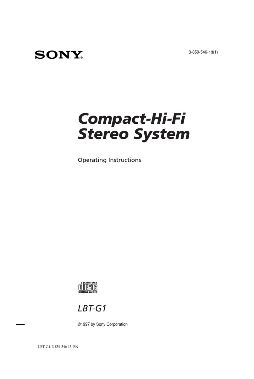 Sony LBT-G1 User manual