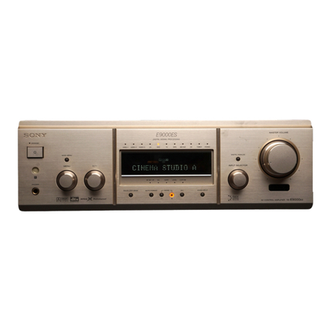 Sony TA-E9000ES - Stereo Preamplifier User manual Sony TA-E9000ES - Stereo Preamplifier User manual