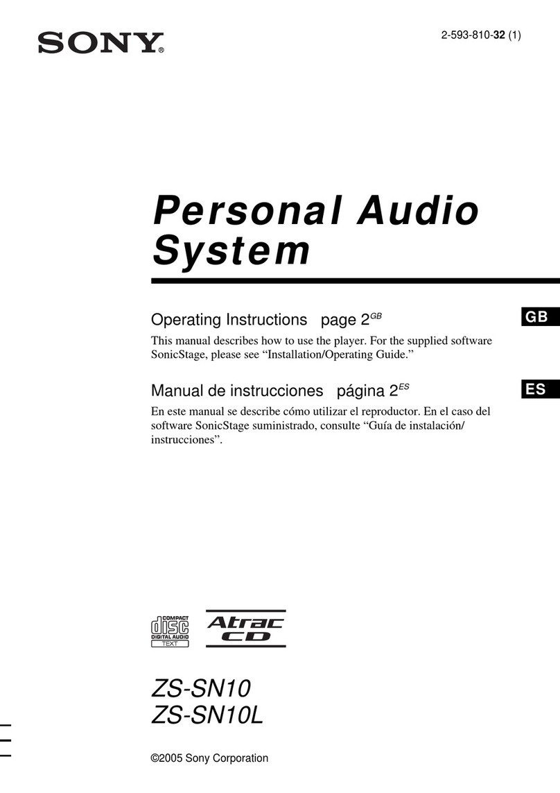 Sony ZS ZS-SN10L operating instructions