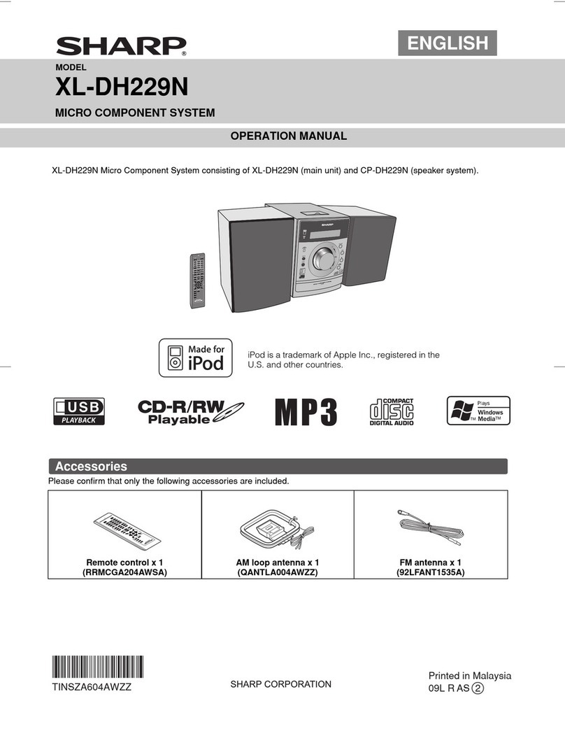 Sharp XL-DH229N User manual Sharp XL-DH229N User manual
