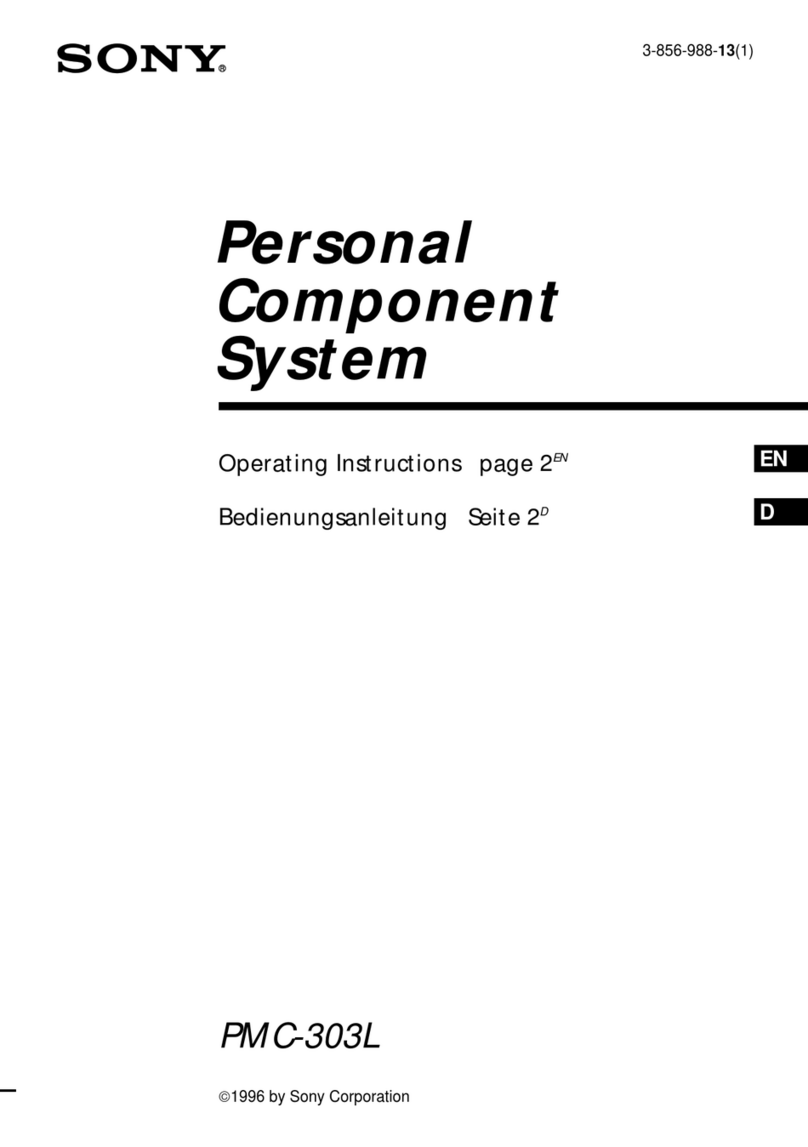 Sony PMC-303L operating instructions
