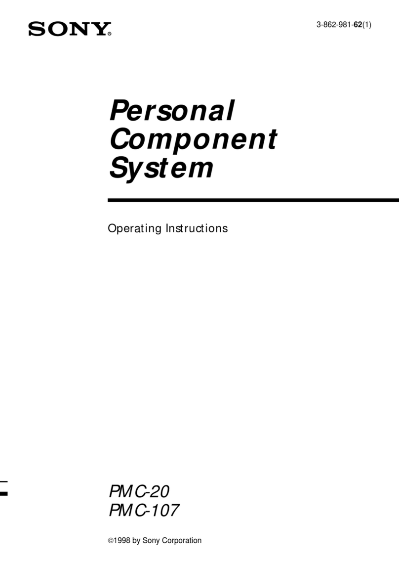 Sony PMC-20 User manual