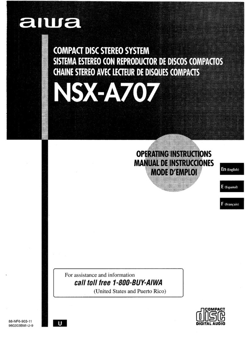 Aiwa NSX-A707 User manual