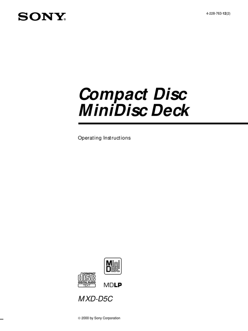 Sony MXD-D5C User manual
