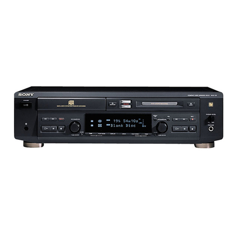 Sony MXD-D3 operating instructions