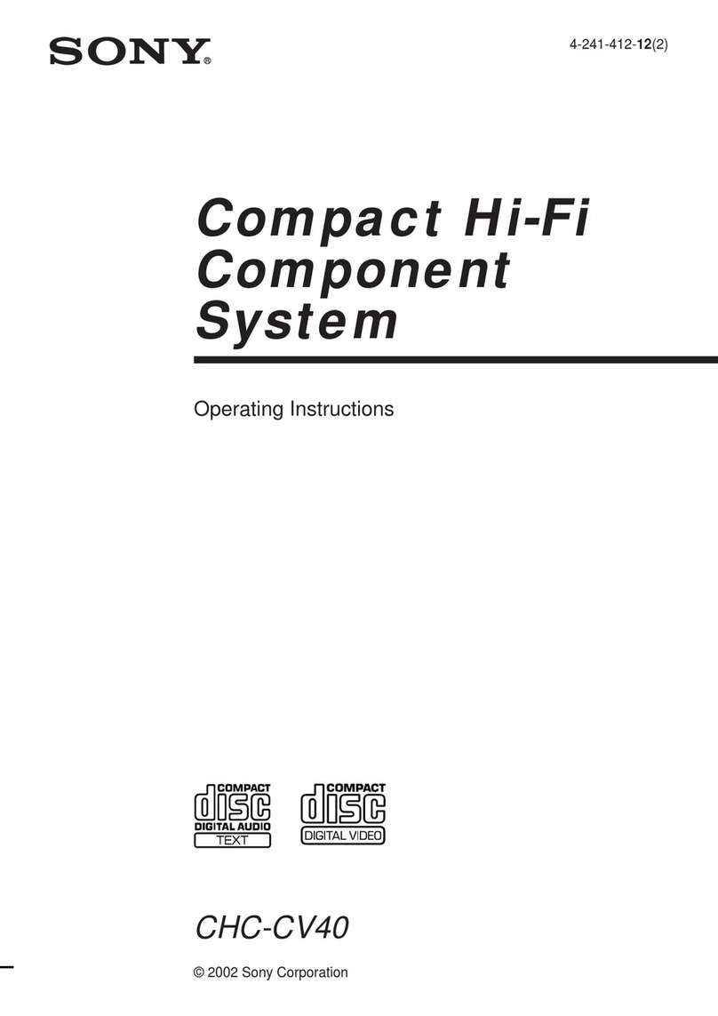 Sony CHC-CV40 operating instructions