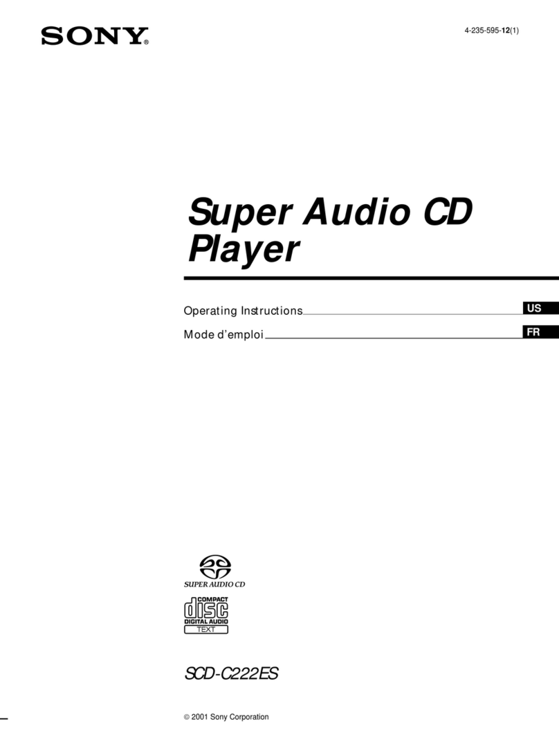 Sony SCD-C222ES - Es Series 5 Disc operating instructions