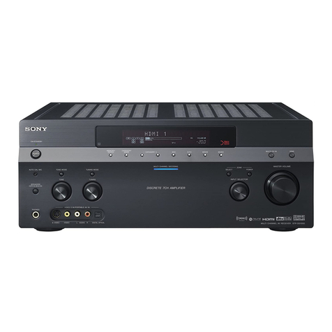 Sony STR-DG1000 - 7.1 Channel Surround Sound A/v... operating instructions
