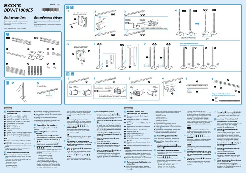 Sony BDV-IT1000ES Connection guide