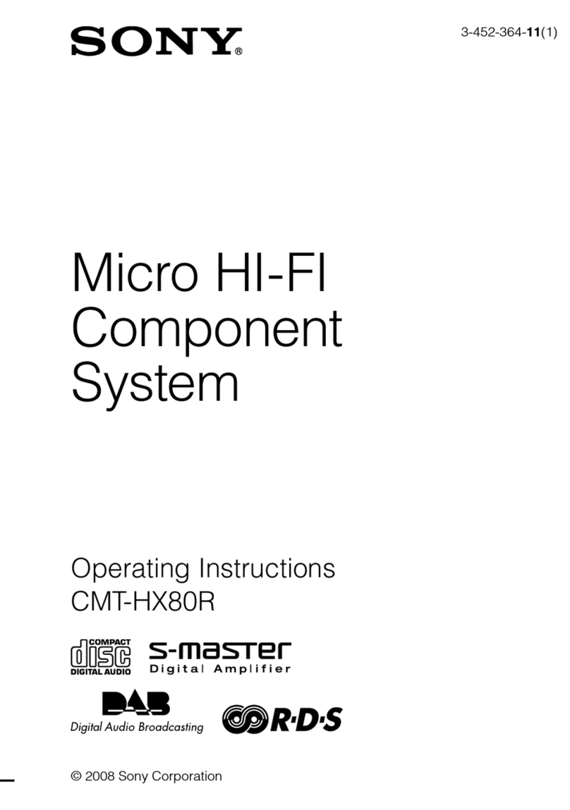 Sony 3-452-364-11(1) operating instructions