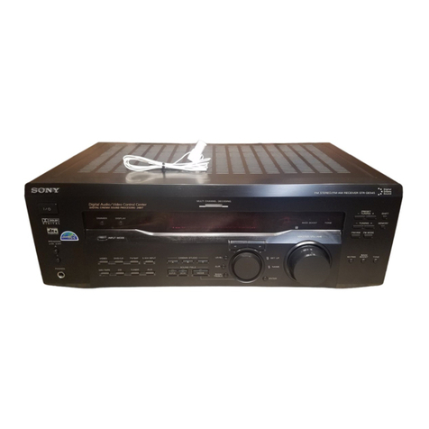 Sony STR-SE501 - Fm Stereo Fm/am Receiver operating instructions Sony STR-SE501 - Fm Stereo Fm/am Receiver operating instructions