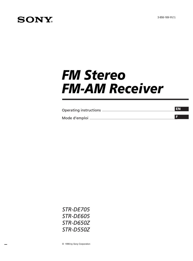 Sony STR-D550Z operating instructions