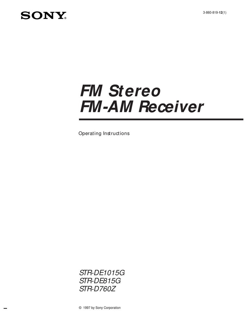 Sony STR-D760Z operating instructions