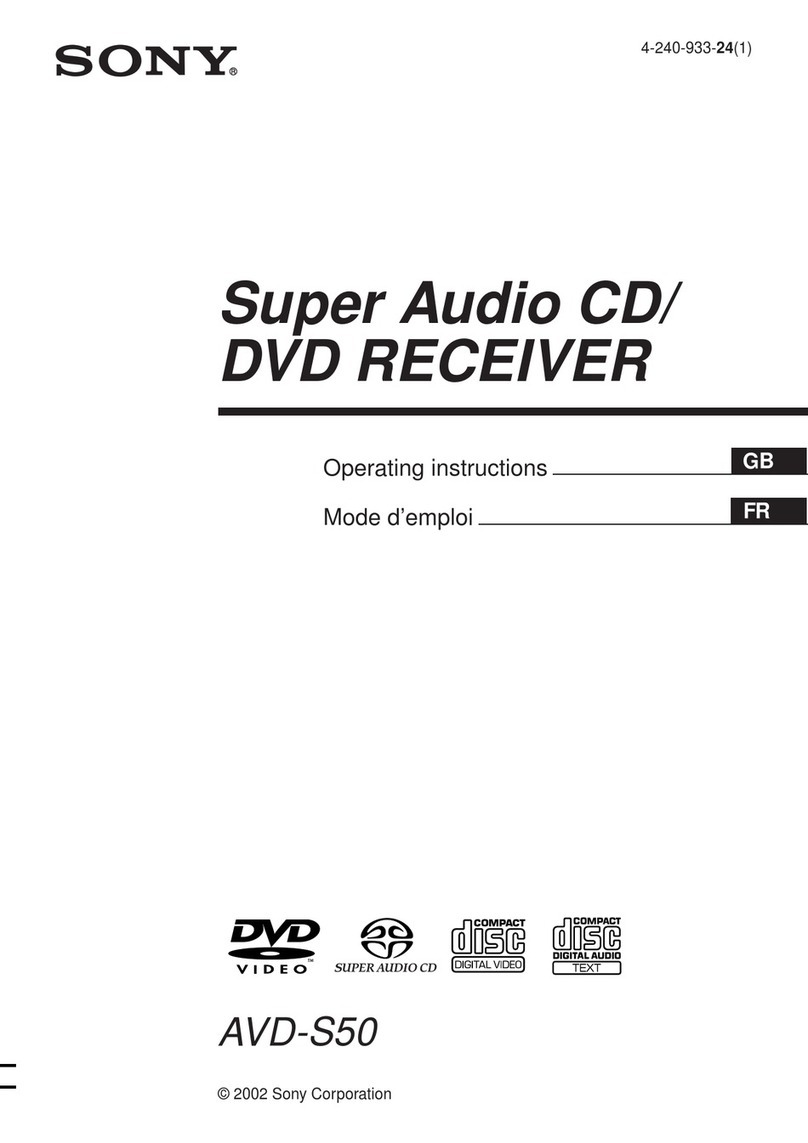 Sony AVD-S50 operating instructions