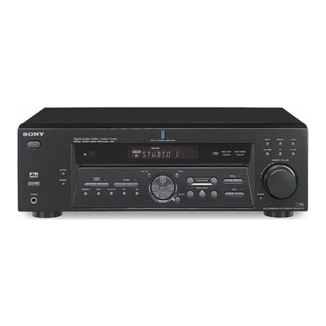 Sony STR-DE475 - Fm Stereo/fm-am Receiver operating instructions