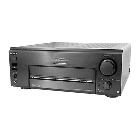 Sony STR-DA777ES - Fm Stereo/fm-am Receiver User manual