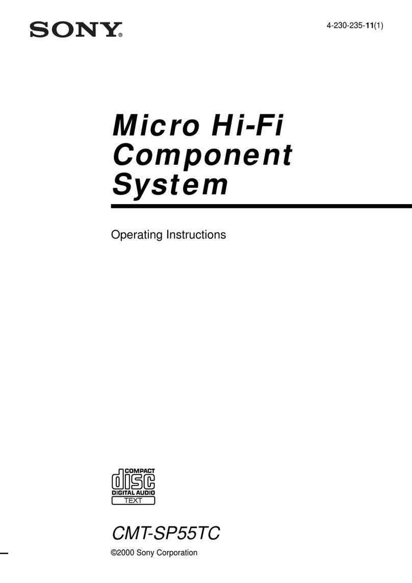 Sony CMT-SP55TC operating instructions