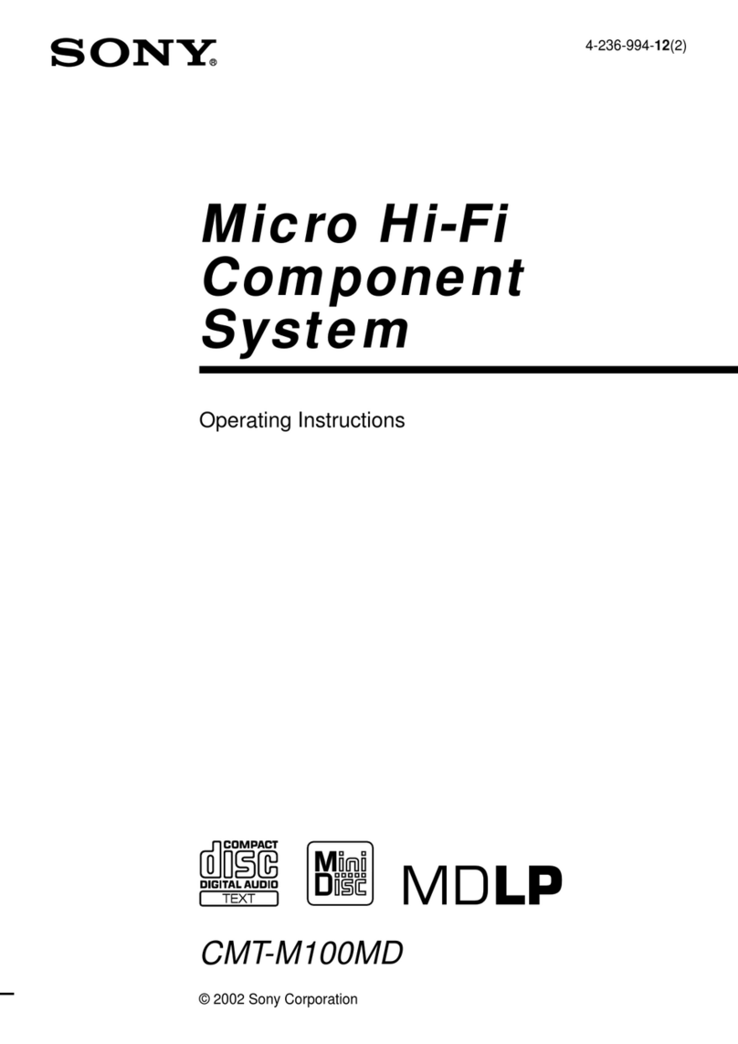 Sony CMT-M100MD User manual