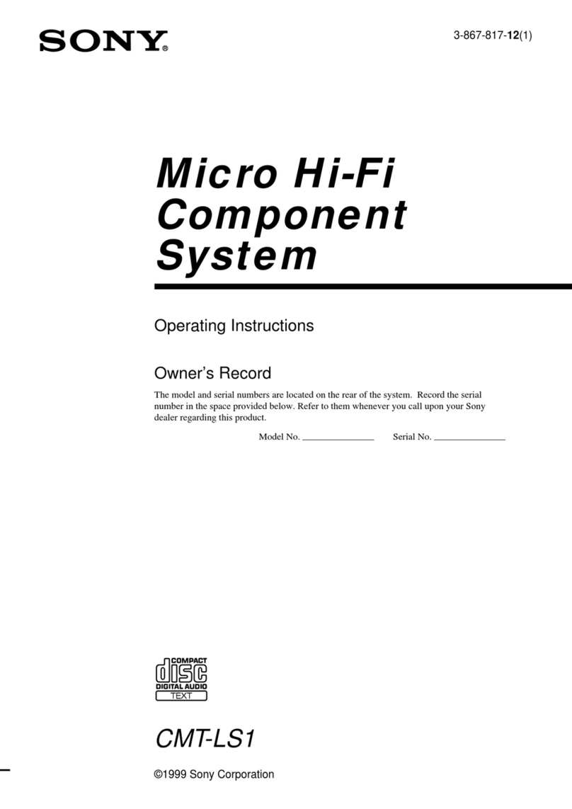 Sony CMT-LS1 - Micro Hi Fi Component System User manual