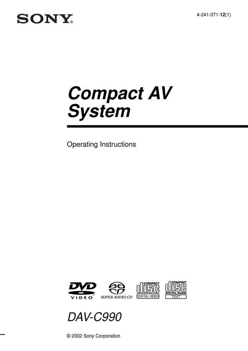Sony DAV-C990 - Compact Av System User manual