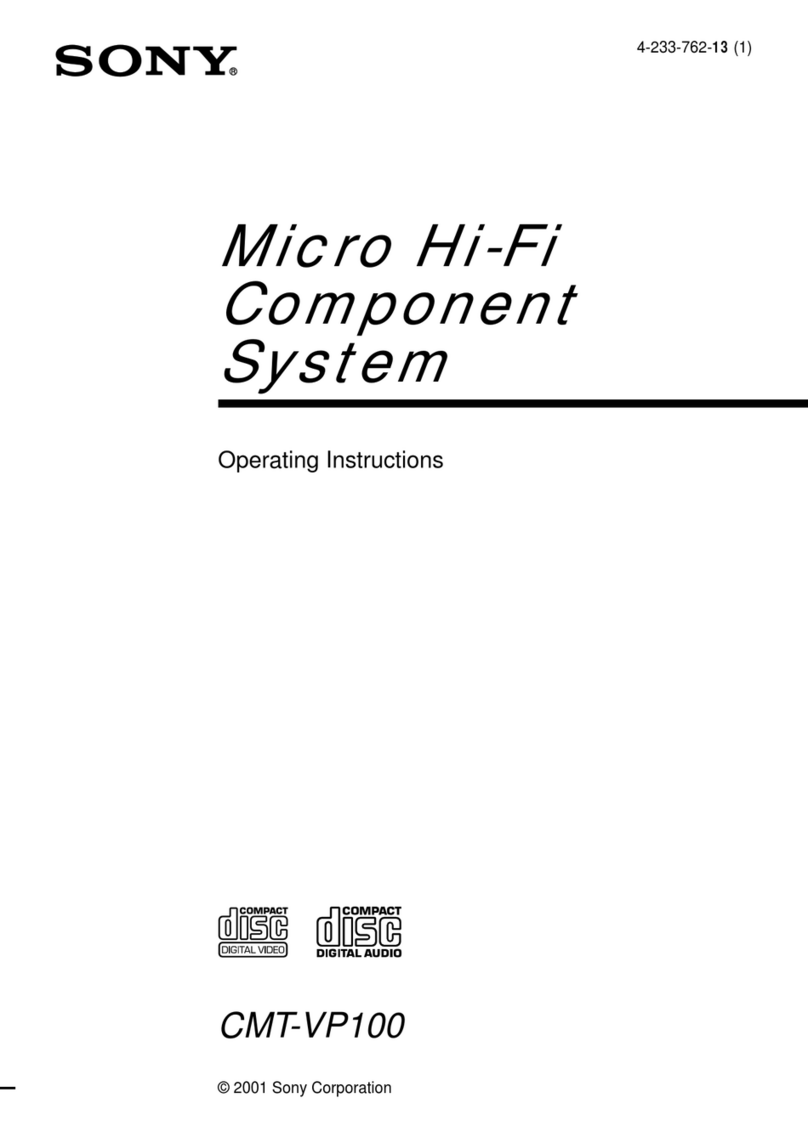 Sony CMT-VP100 operating instructions