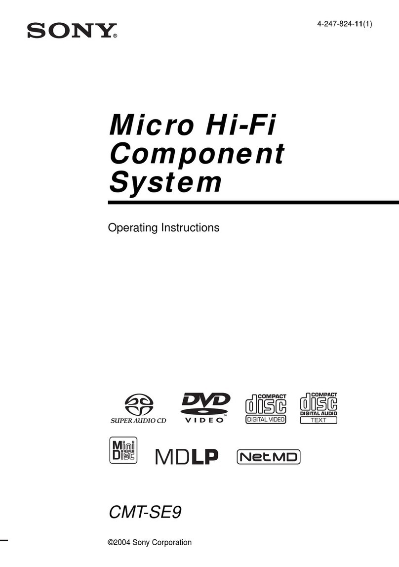 Sony CMT-SE9 User manual
