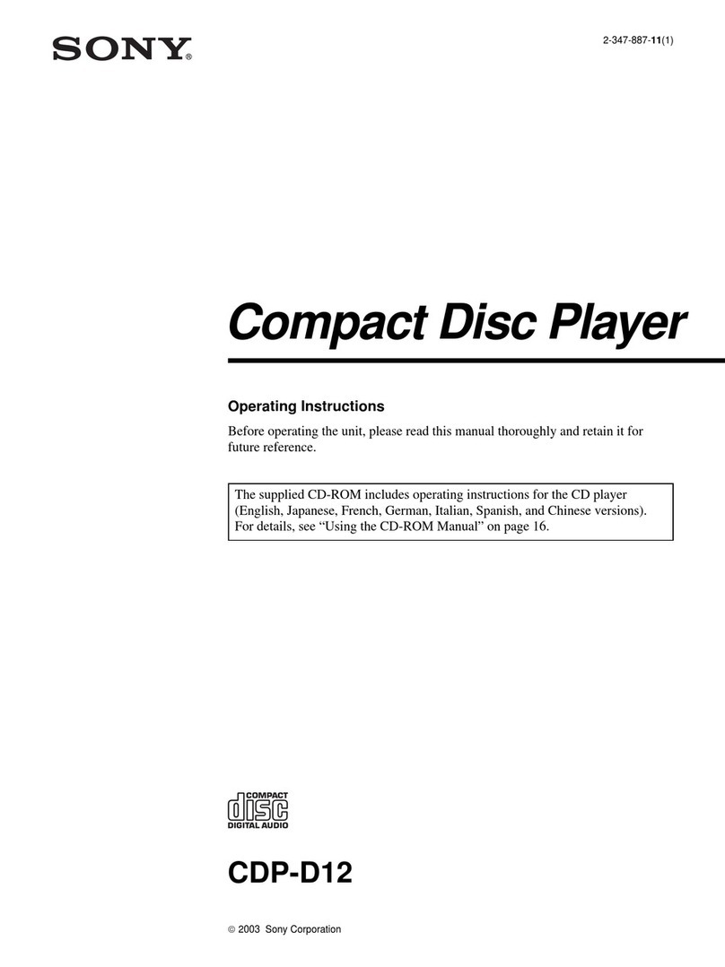 Sony CDP-D12 User manual