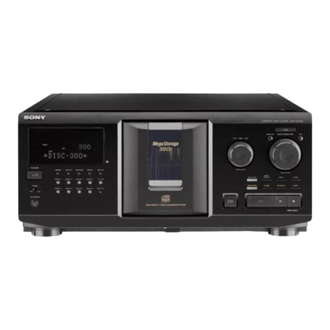 Sony CDP-CX350 - 300 Disc Cd Changer User manual
