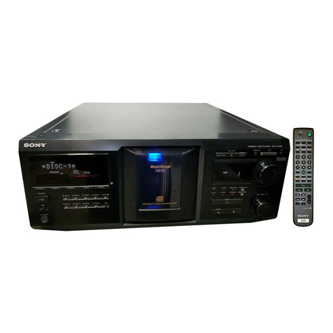 Sony CDP-CX400 - Compact Disc Player operating instructions