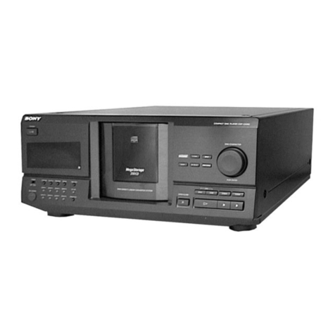 Sony CDP-CX220 - 200 Disc Cd Changer operating instructions