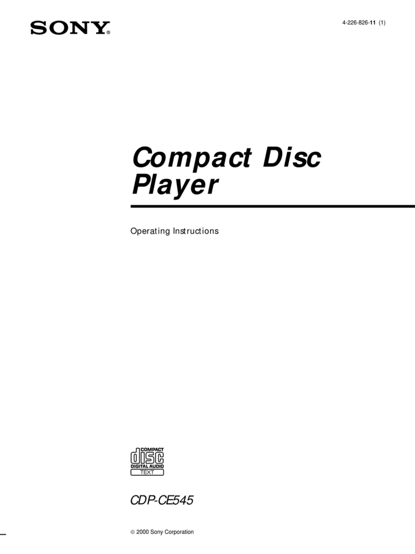 Sony CDP-CE545 - Compact Disc Player User manual