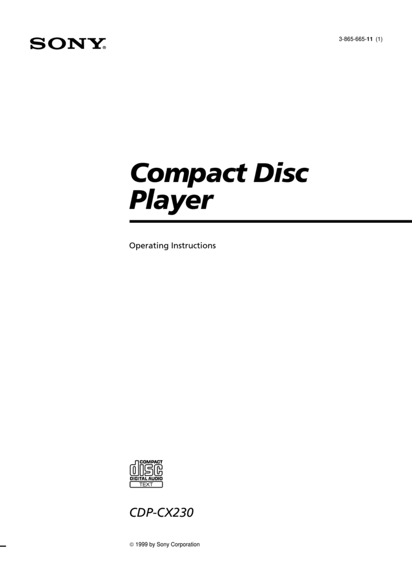 Sony CDP-CX230 - Compact Disc Changer User manual