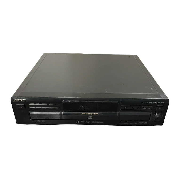Sony CDP-CE235 - Compact Disc Changer operating instructions