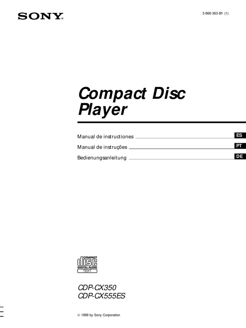 Sony CDP CX555ES Manual de instructiones