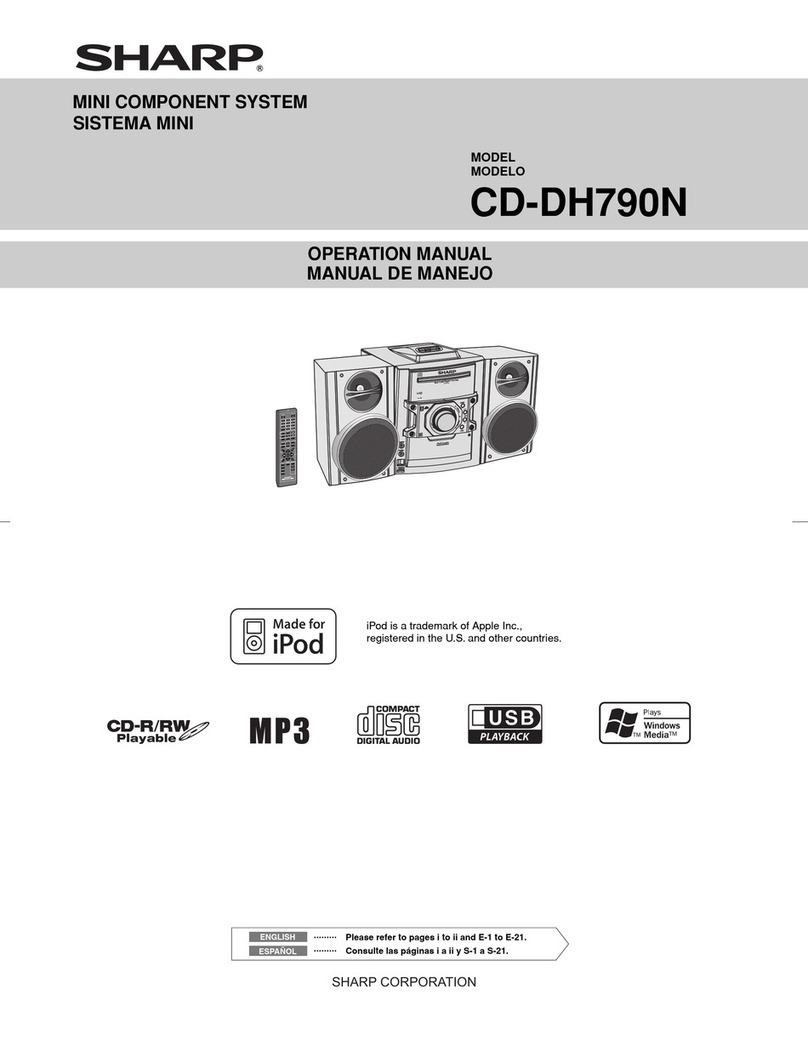 Sharp CD-DH790N User manual