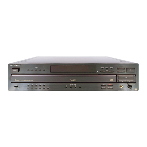 Sony CDP-CA9ES - 5 Disc Cd Changer operating instructions Sony CDP-CA9ES - 5 Disc Cd Changer operating instructions