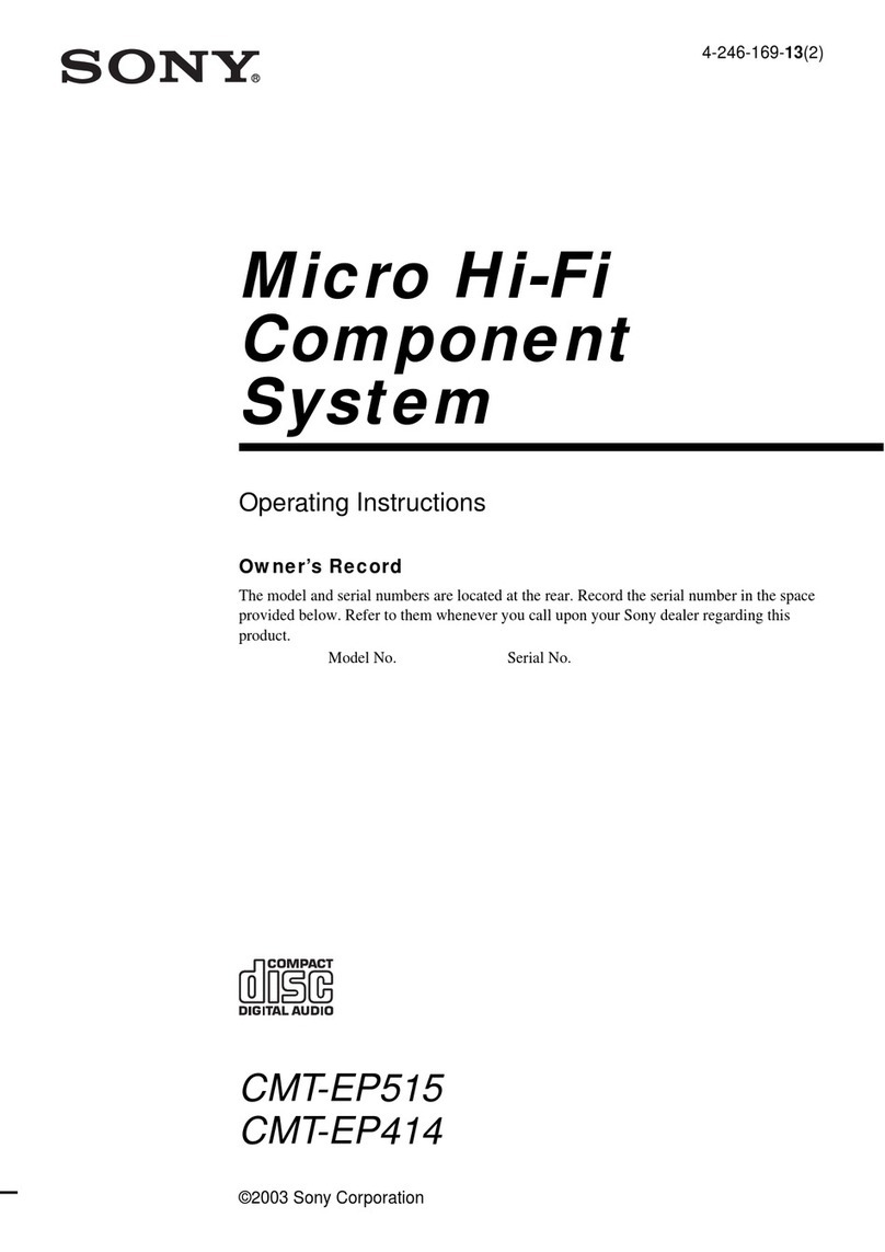 Sony CMT-EP414 operating instructions
