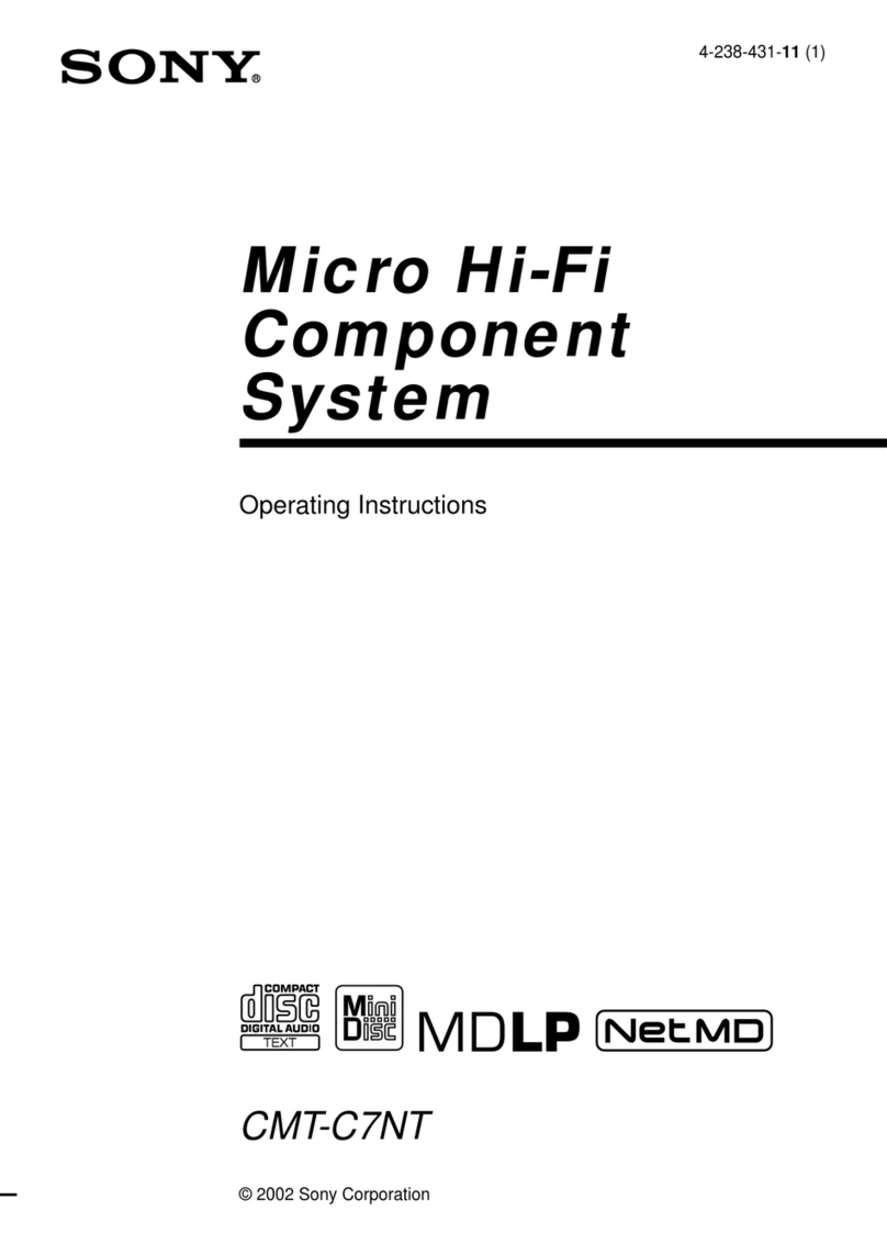 Sony CMT-C7NT operating instructions