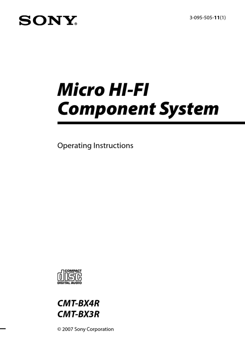 Sony CMT-BX3R User manual