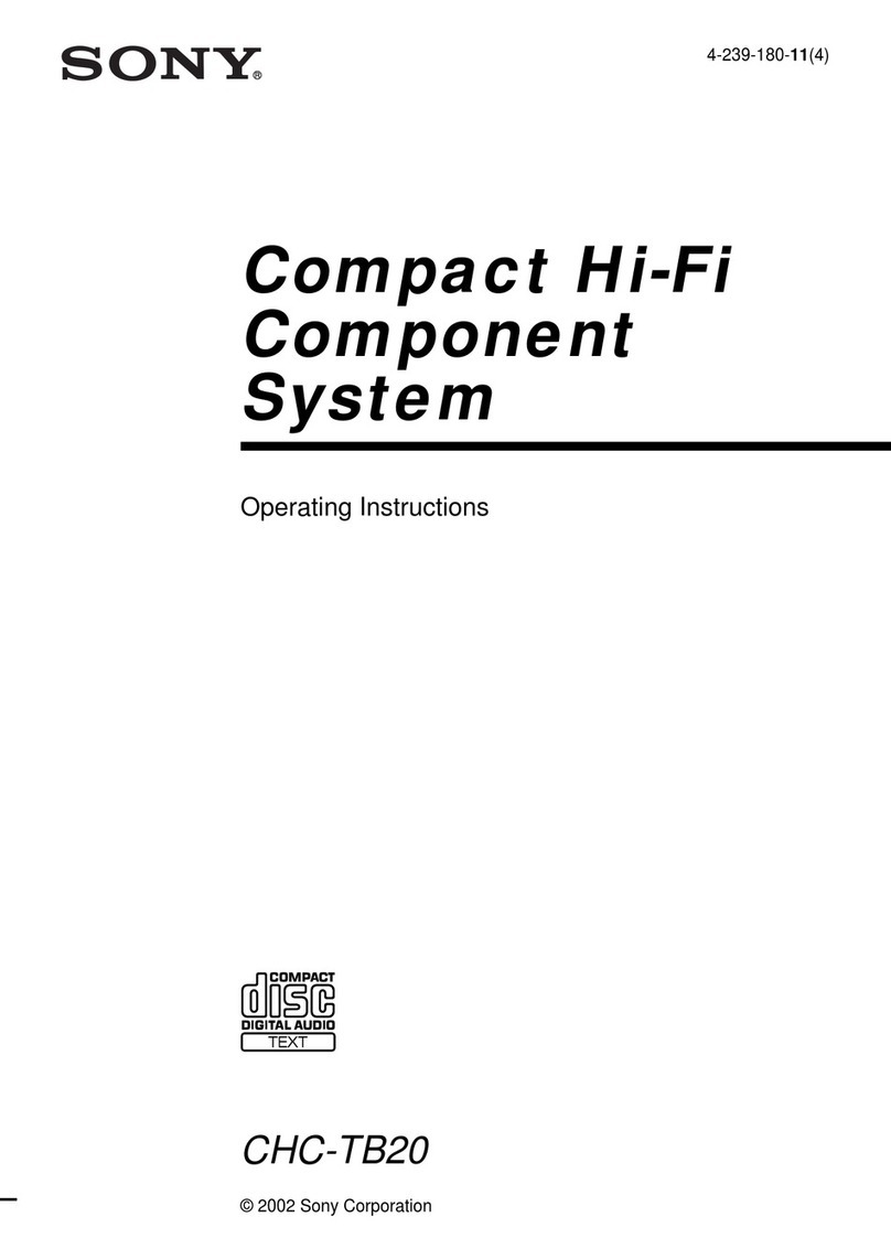 Sony CHC-TB20 User manual